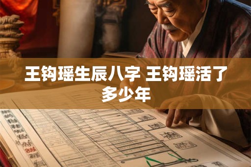 王钩瑶生辰八字 王钩瑶活了多少年