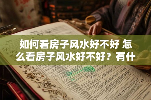 如何看房子风水好不好 怎么看房子风水好不好？有什么禁忌？