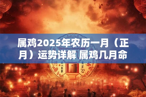 属鸡2025年农历一月（正月）运势详解 属鸡几月命苦