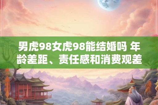 男虎98女虎98能结婚吗 年龄差距、责任感和消费观差异带来困扰