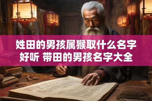 姓田的男孩属猴取什么名字好听 带田的男孩名字大全
