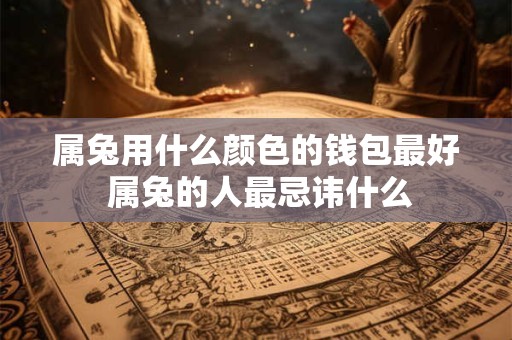 属兔用什么颜色的钱包最好 属兔的人最忌讳什么