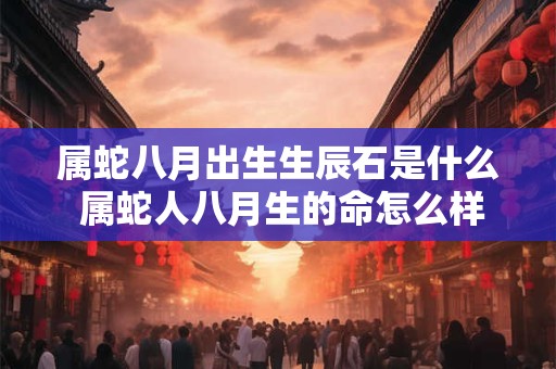 属蛇八月出生生辰石是什么 属蛇人八月生的命怎么样 属蛇八月出生生辰石是什么 属蛇人八月生的命怎么样