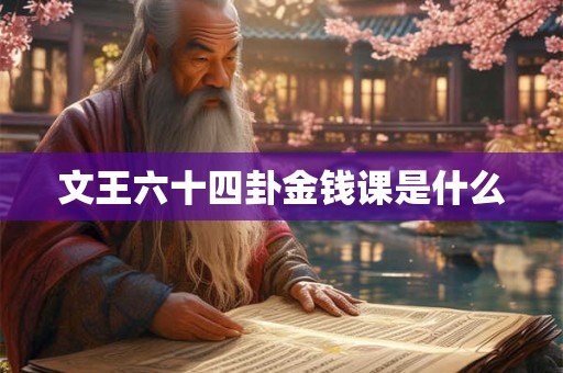 文王六十四卦金钱课是什么