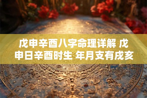 戊申辛酉八字命理详解 戊申日辛酉时生 年月支有戌亥丑子 有权有势