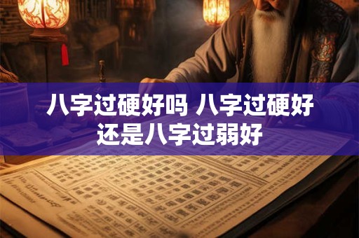 详细阅读:八字过硬好吗 八字过硬好还是八字过弱好 八字过硬好吗 八字过硬好还是八字过弱好