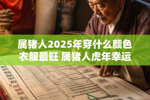 属猪人2025年穿什么颜色衣服最旺 属猪人虎年幸运色是什么