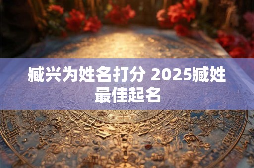 臧兴为姓名打分 2025臧姓最佳起名