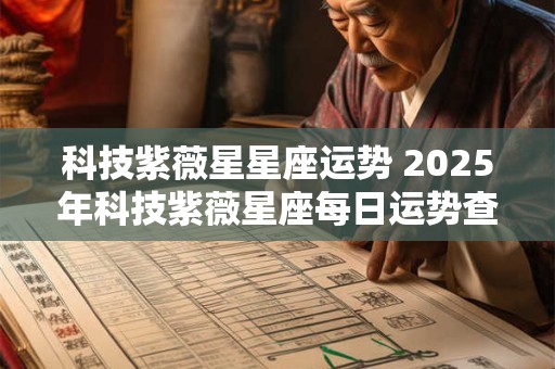 科技紫薇星星座运势 2025年科技紫薇星座每日运势查询