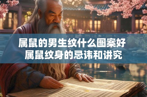 属鼠的男生纹什么图案好 属鼠纹身的忌讳和讲究