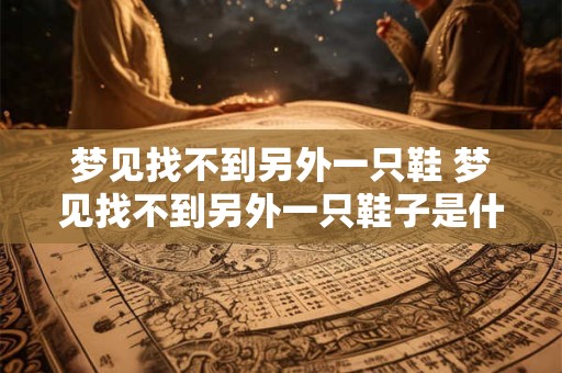 梦见找不到另外一只鞋 梦见找不到另外一只鞋子是什么意思周天解梦