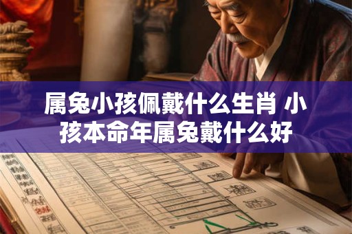 属兔小孩佩戴什么生肖 小孩本命年属兔戴什么好