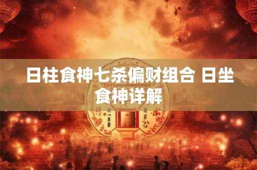 日柱食神七杀偏财组合 日坐食神详解 日柱食神七杀偏财组合 日坐食神详解