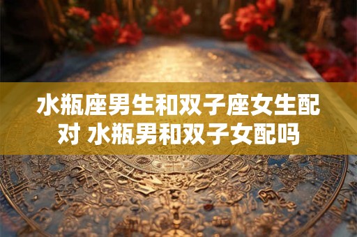 水瓶座男生和双子座女生配对 水瓶男和双子女配吗