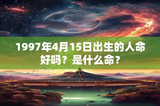 1997年4月15日出生的人命好吗？是什么命？
