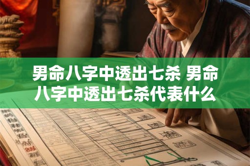 男命八字中透出七杀 男命八字中透出七杀代表什么