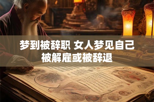 梦到被辞职 女人梦见自己被解雇或被辞退