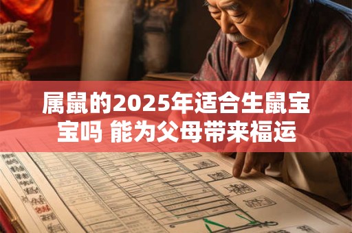 属鼠的2025年适合生鼠宝宝吗 能为父母带来福运