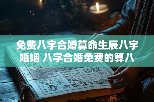 免费八字合婚算命生辰八字婚姻 八字合婚免费的算八字婚姻