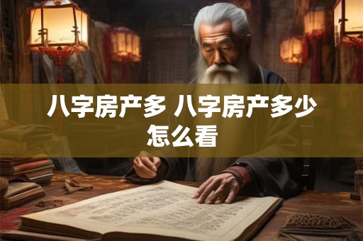 八字房产多 八字房产多少怎么看
