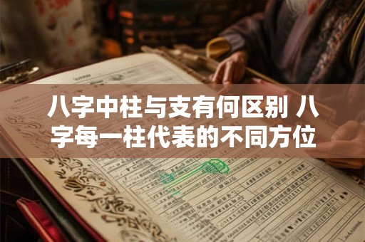 八字中柱与支有何区别 八字每一柱代表的不同方位