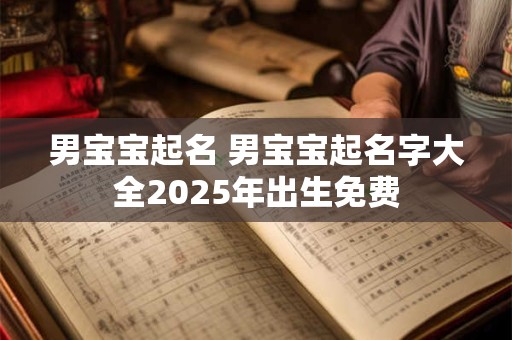 男宝宝起名 男宝宝起名字大全2025年出生免费 男宝宝起名 男宝宝起名字大全2025年出生免费