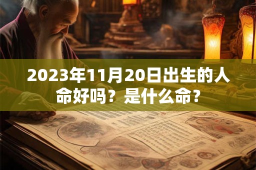 2023年11月20日出生的人命好吗？是什么命？