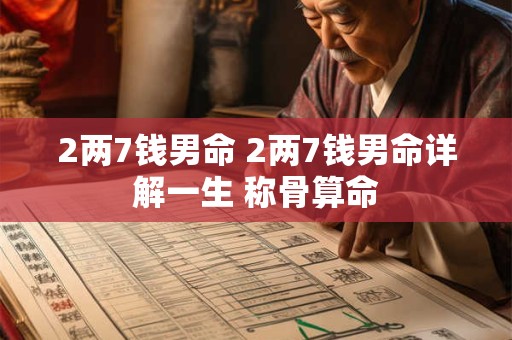 2两7钱男命 2两7钱男命详解一生 称骨算命