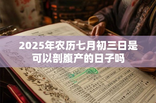 2025年农历七月初三日是可以剖腹产的日子吗