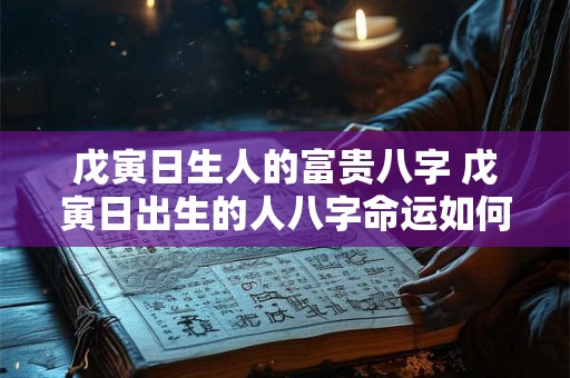 戊寅日生人的富贵八字 戊寅日出生的人八字命运如何