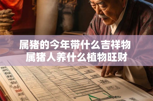 详细阅读:属猪的今年带什么吉祥物 属猪人养什么植物旺财 属猪的今年带什么吉祥物 属猪人养什么植物旺财