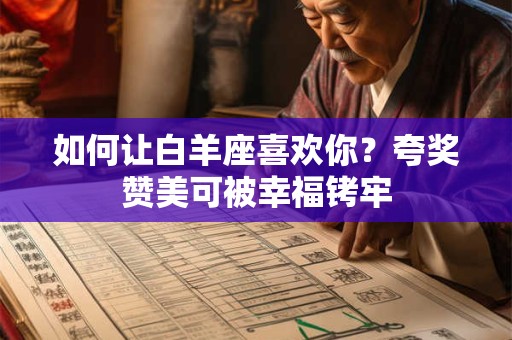 详细阅读:如何让白羊座喜欢你?夸奖赞美可被幸福铐牢 如何让白羊座喜欢你?夸奖赞美可被幸福铐牢