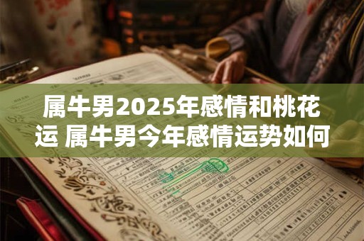 属牛男2025年感情和桃花运 属牛男今年感情运势如何