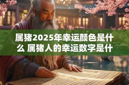 属猪2025年幸运颜色是什么 属猪人的幸运数字是什么