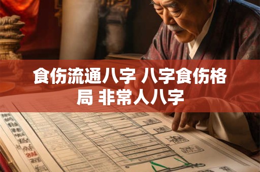 食伤流通八字 八字食伤格局 非常人八字