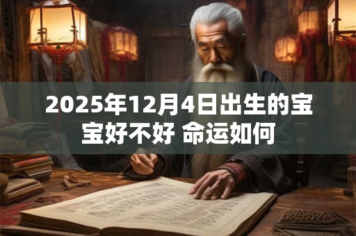 2025年12月4日出生的宝宝好不好 命运如何