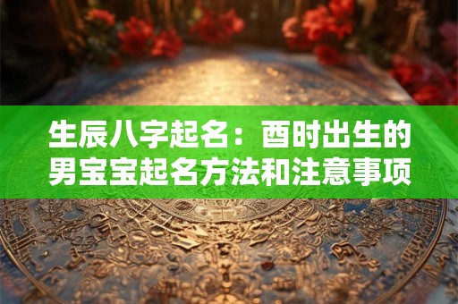 生辰八字起名：酉时出生的男宝宝起名方法和注意事项