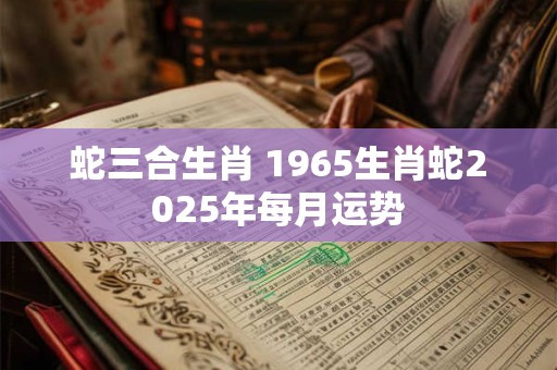 蛇三合生肖 1965生肖蛇2025年每月运势