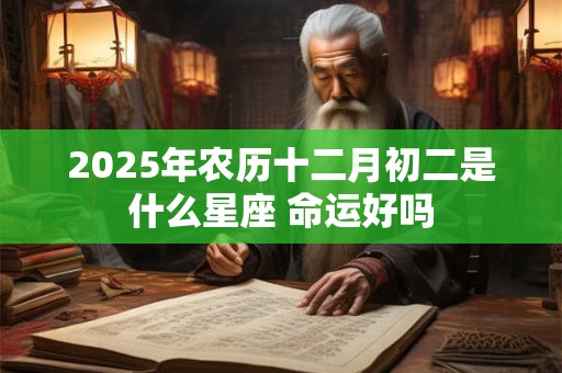 2025年农历十二月初二是什么星座 命运好吗