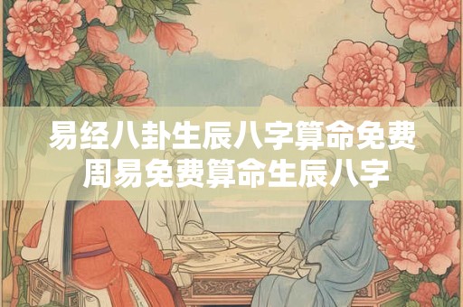 易经八卦生辰八字算命免费 周易免费算命生辰八字