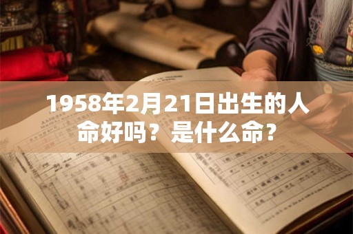 1958年2月21日出生的人命好吗？是什么命？