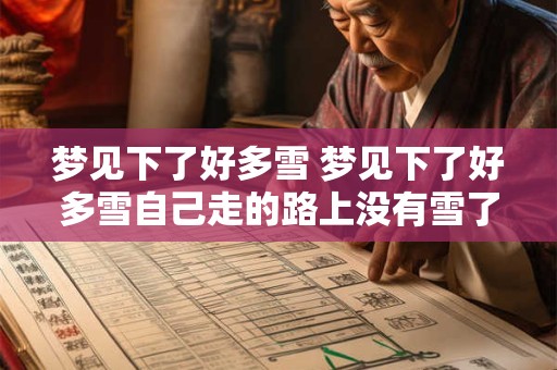 梦见下了好多雪 梦见下了好多雪自己走的路上没有雪了