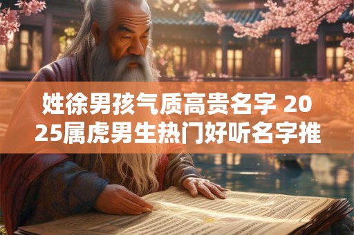 详细阅读:姓徐男孩气质高贵名字 2025属虎男生热门好听名字推荐 姓徐男孩气质高贵名字 2025属虎男生热门好听名字推荐