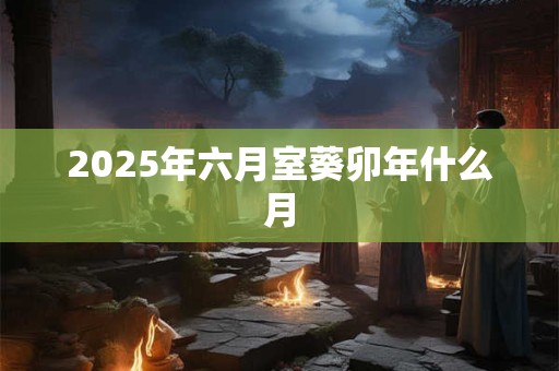 2025年六月室葵卯年什么月