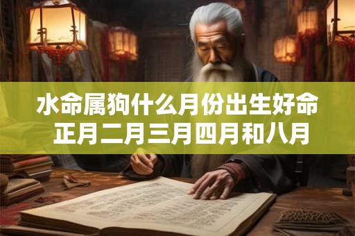 水命属狗什么月份出生好命 正月二月三月四月和八月