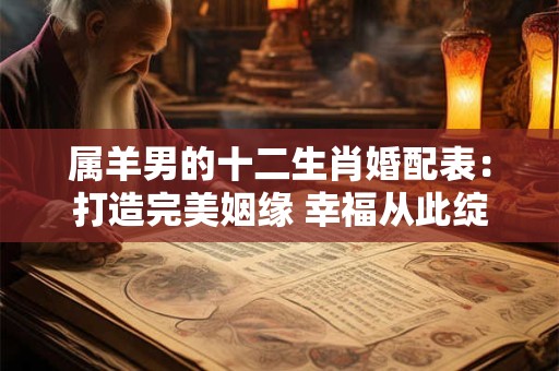 属羊男的十二生肖婚配表:打造完美姻缘 幸福从此绽放! 属羊男的十二生肖婚配表:打造完美姻缘 幸福从此绽放!