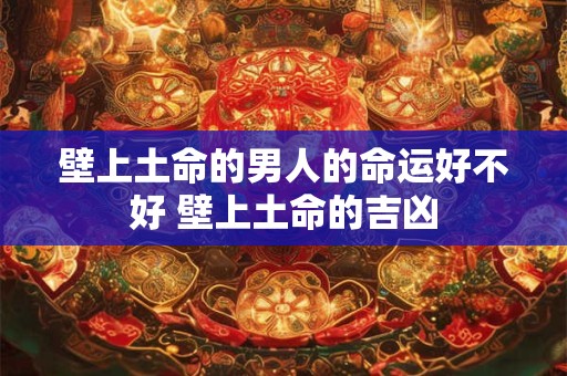 壁上土命的男人的命运好不好 壁上土命的吉凶