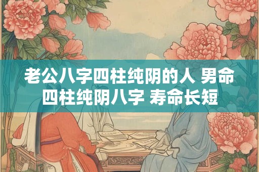 老公八字四柱纯阴的人 男命四柱纯阴八字 寿命长短