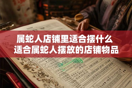 属蛇人店铺里适合摆什么 适合属蛇人摆放的店铺物品