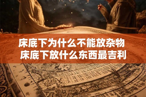 床底下为什么不能放杂物 床底下放什么东西最吉利